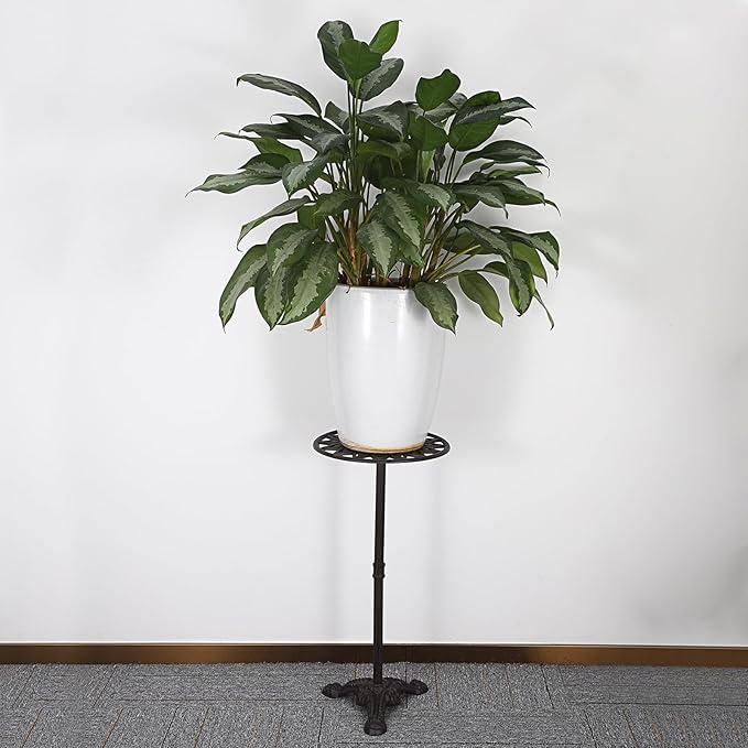 OwnMy Cast Iron Tall Plant Stand Heavy Duty Vintage Flower Pot Holder Stand - Image 4