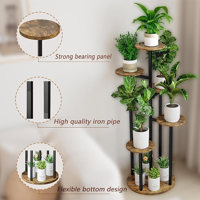 Plant Stand Indoor 6 Tier 9 Potted Multiple Flower Pot Holder - Image 4