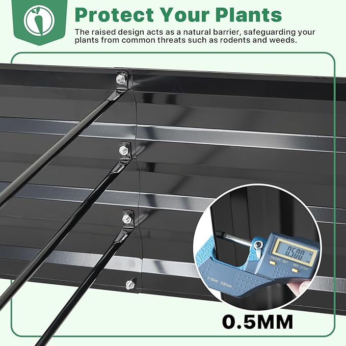 ONCEMORE Galvanized Raised Garden Bed - Image 4