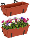 CADUKE Railing Planter Boxes Deck 2 Pack Railing Flower Box by CADUKE