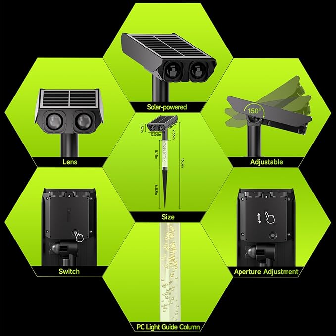 Solar Spotlights Outdoor Waterproof- 2 IN 1 Solar Spot Lights Outdoor - Image 2
