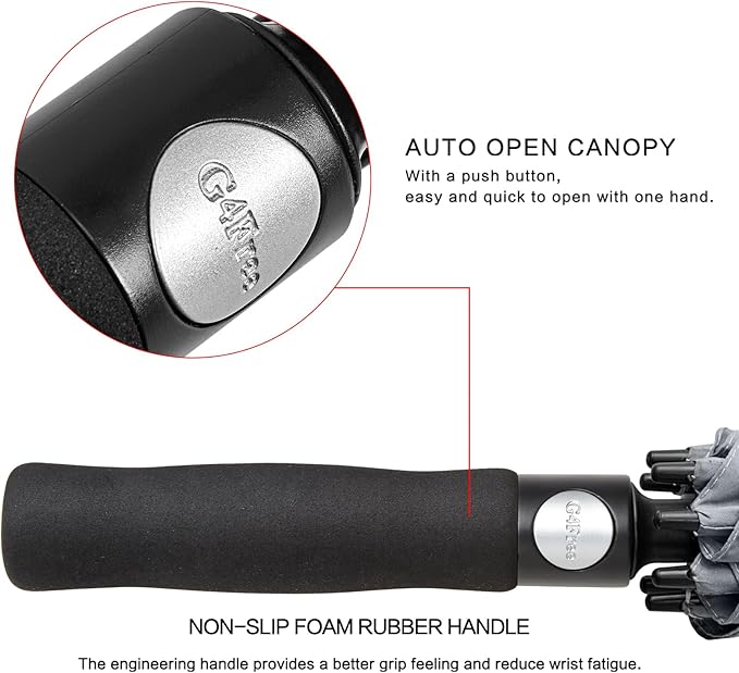 G4Free 47/54/62/68/72 Inch Automatic Open Golf Umbrella Oversize Extra Large - Image 8