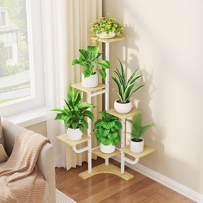 Corner Plant Stand with Grow Light - Image 2