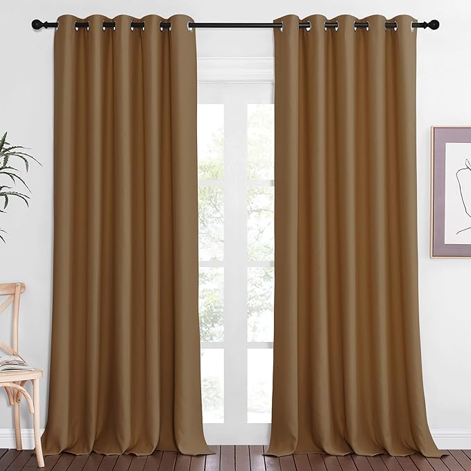 NICETOWN Blackout Curtains 84 Inch Length, Thermal Insulated Curtains by NICETOWN