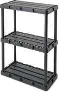 Gracious Living 4 Pack Light Duty Storage Shelves, Knect-A-Shelf 3-Shelf by GraciousLiving