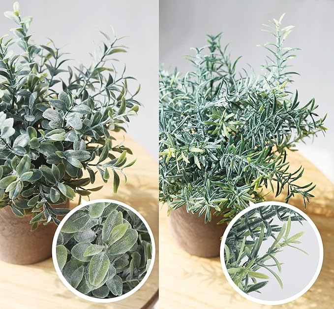 Lemonfilter Small Fake Plants, Fake Potted Plant - Image 3