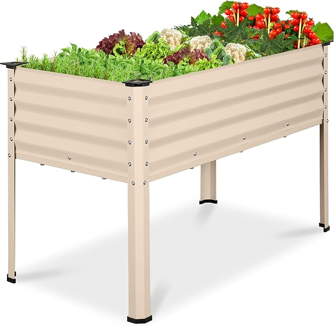 Best Choice Products 48x24x30in Galvanized Raised Garden Bed, Metal Elevated by BestChoiceProducts