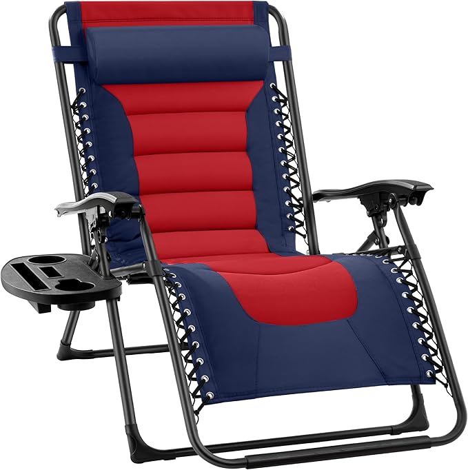 Best Choice Products Oversized Padded Zero Gravity Chair, Folding Outdoor Patio by BestChoiceProducts