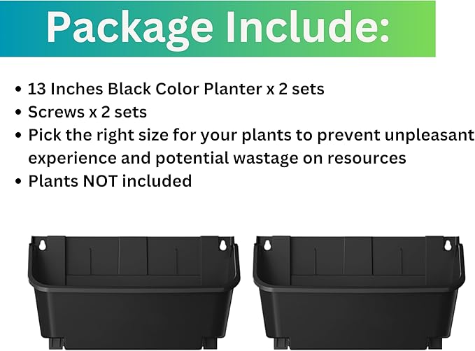 Maxona Black Color Vertical Garden Planter - Image 2