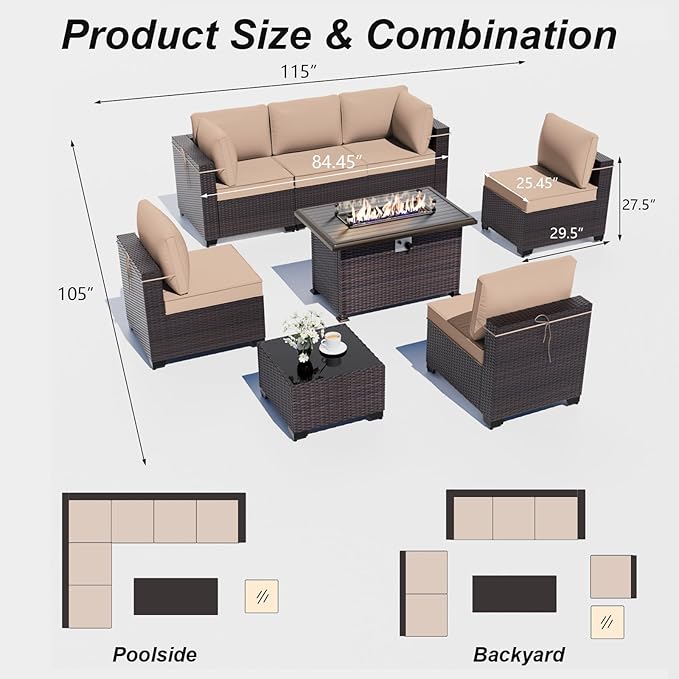 ALAULM Patio Furniture Set - Image 7
