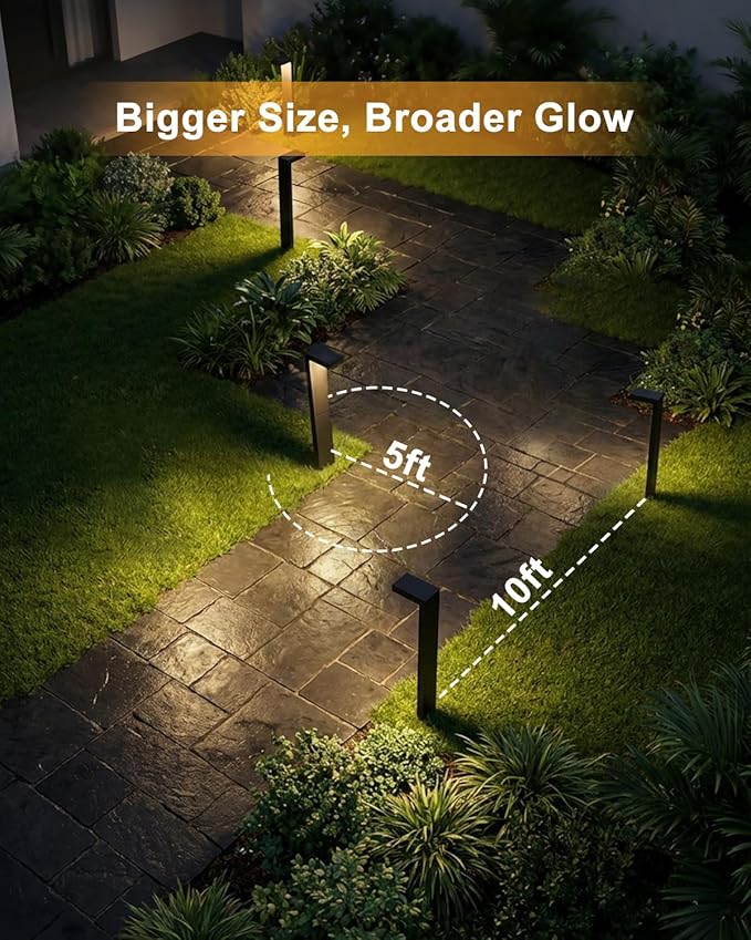 Low Voltage Landscape Lights, 2 Pack Outdoor LED Pathway Light, Wired Path - Image 8