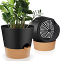 10-Inch Plant Pots, Self-Watering Planters by AFamilyofGardenLovers