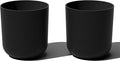 Veradek Round Black Plastic Planter Pots by VeradekOutdoor