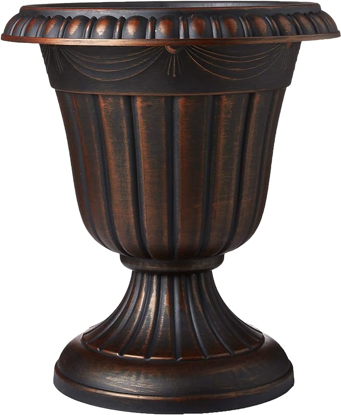 Arcadia Garden Products PL10CP Classic Traditional Plastic Urn Planter by Unknown