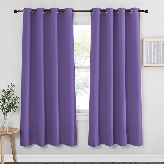 NICETOWN Blackout Curtain Drape 72 inch Long by NICETOWN