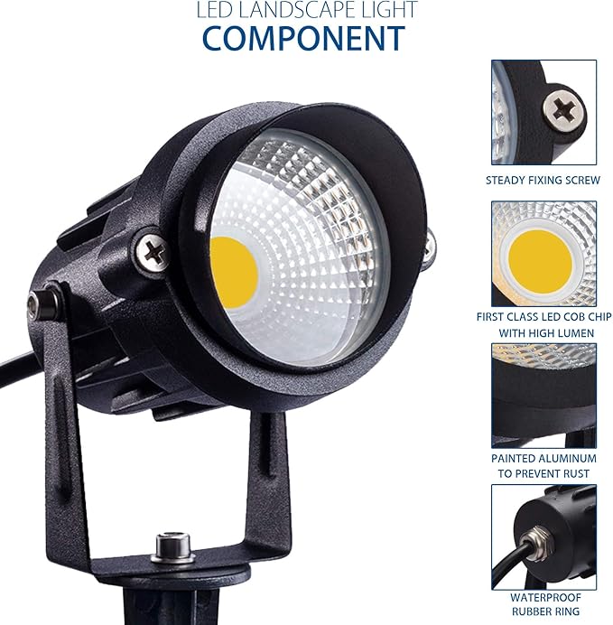 SUNVIE Outdoor Landscape LED Lighting 12W Waterproof Garden Lights COB Led - Image 3