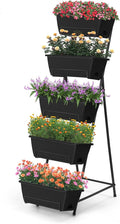 5 Tier Vertical Raised Garden Bed Planter Box, Vertical Raised Bed by Fogein