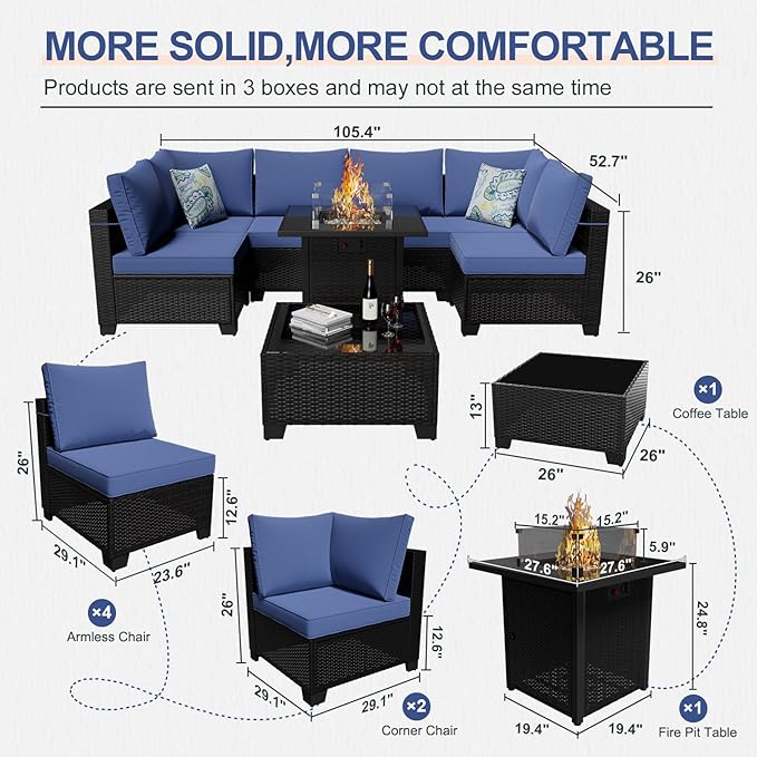 8 Piece Patio Furniture Set - Image 2