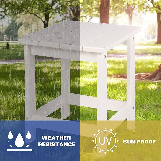 LZRS Adirondack Square Outdoor Side Table - Image 4