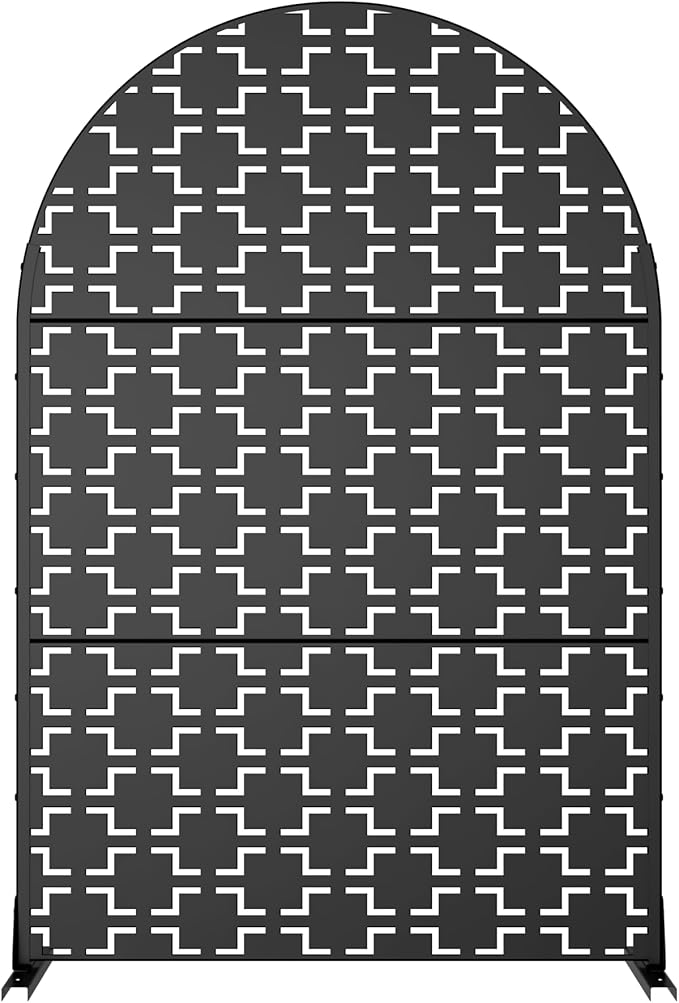 Casaphoria 72" H x 47" W Arched Metal Privacy Screen - Image 2