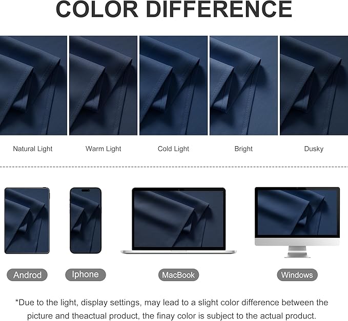 RYB HOME Outdoor Curtains for Patio Waterproof Block Sunlight Thermal Insulated - Image 8