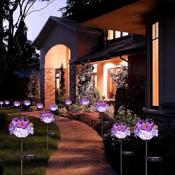 Outdoor Solar Lights 2 Pack, Solar Garden Lights - Image 6