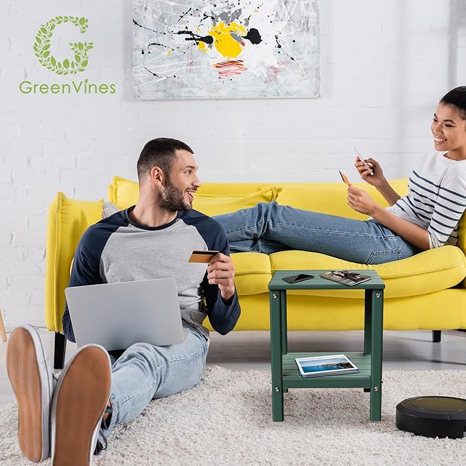 GREENVINES Outdoor Rocking Chair Set | 3-Piece | 2 Rocking Chairs - Image 8