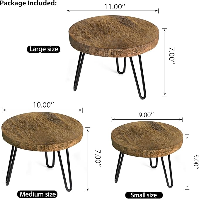 Plant Stand Indoor Outdoor, Wooden plant Stool, Mid Century Plant Stand - Image 2