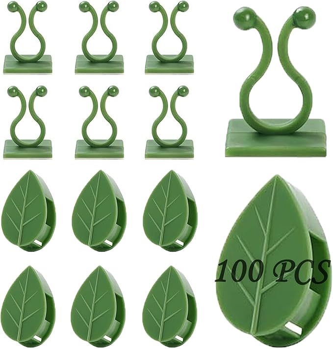 Plant Climbing Wall Fixture Clips, Invisible Holder Leaf Shaped Wall Vines by Beyoslf
