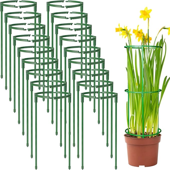 36Packs Plant Support Stake Half Round Plant Support by BuyNow