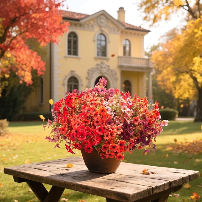 20 Bundles UV Resistant Artificial Fall Flowers - Image 4