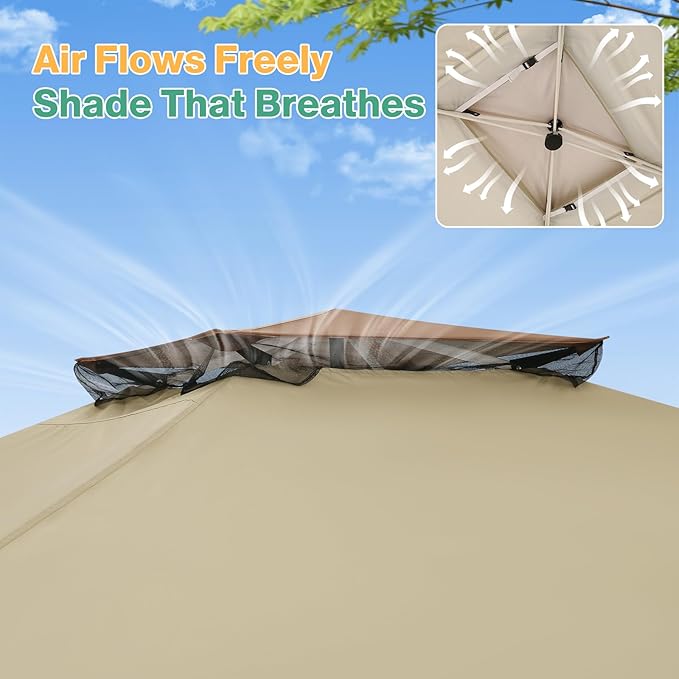 C0BIZI Gazebo 10x15 Pop up Canopy, Gazebos on Clearance-Canopy Tent - Image 3