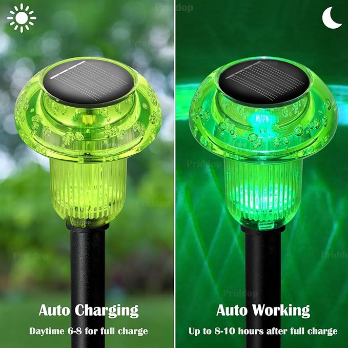 St Patricks Day Decorations Solar Lights Outdoor Pathway Waterproof 8 Pack - Image 3