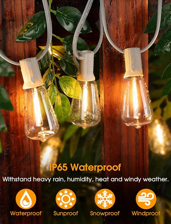 75FT Outdoor String Lights, Patio Lights - Image 4