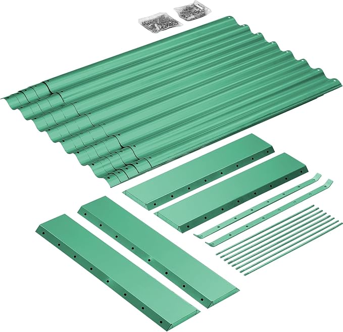 Land Guard 8×4×2 ft Galvanized Raised Garden Bed Kit, Galvanized Planter Raised - Image 5