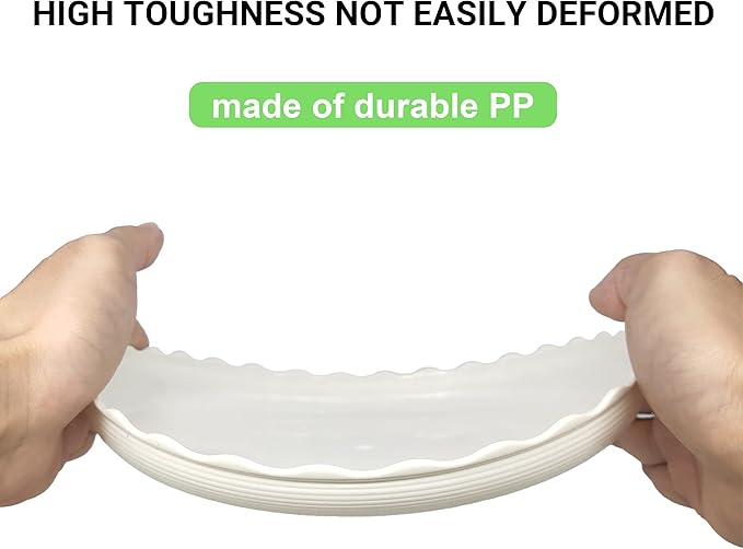 Plant Saucer, 7 Pack 8 10 12 14 15 Inch Durable Plastic Plant Trays - Image 5