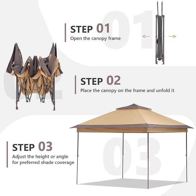 GDY 11x11 Pop Up Canopy Tent, Outdoor Canopy - Image 3