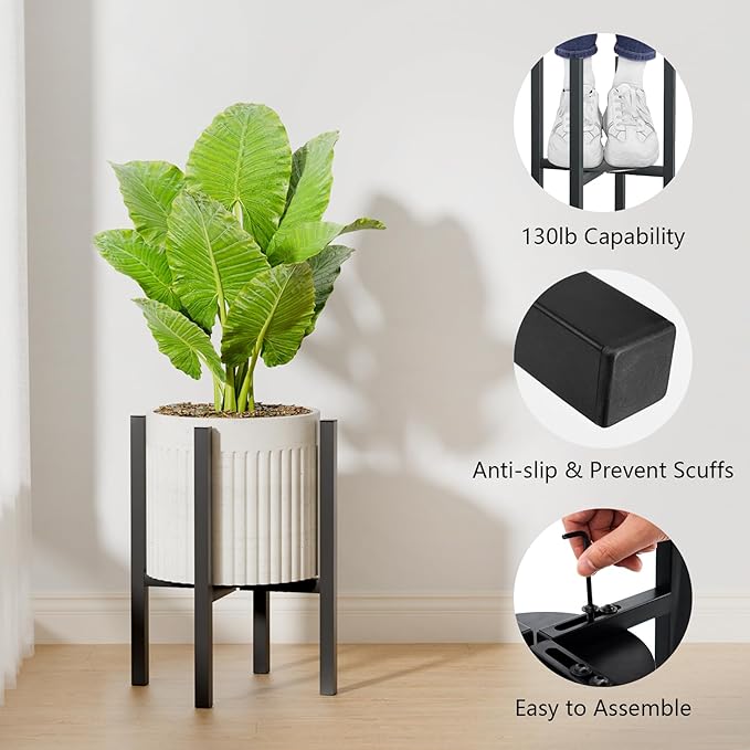 Adjustable Metal Plant Stand Indoor Outdoor - Image 4