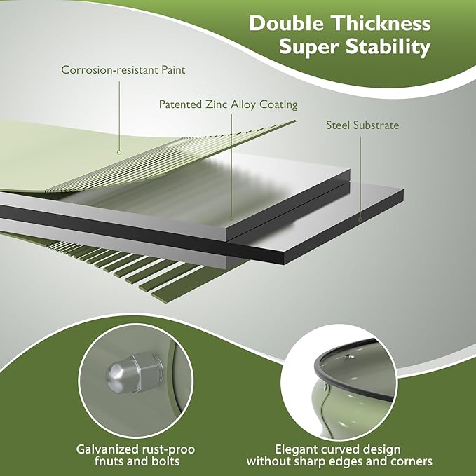 Raised Garden Bed Kit, Large Metal Raised Beds - Image 3