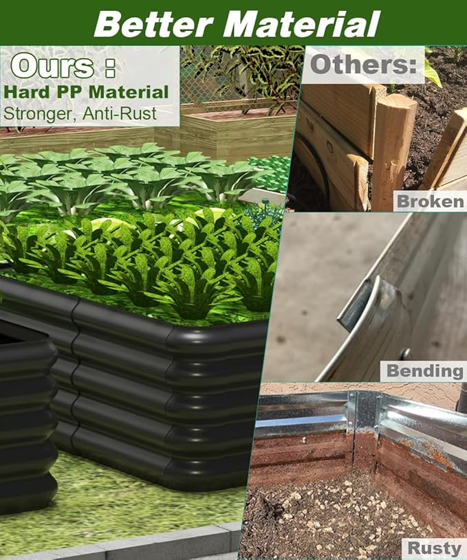 3.0x3.0x1.0ft Raised Garden Bed Kit - Image 3