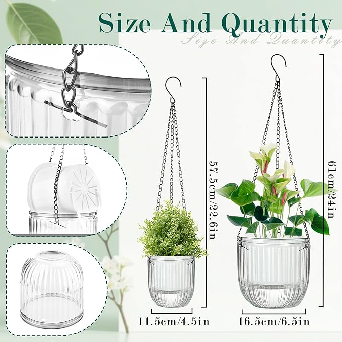 Self-Watering Hanging Planter for Indoor Plants - Image 2