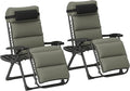 Outsunny Zero Gravity Chairs Set of 2, Reclining Folding Zero Gravity Lounge by Outsunny