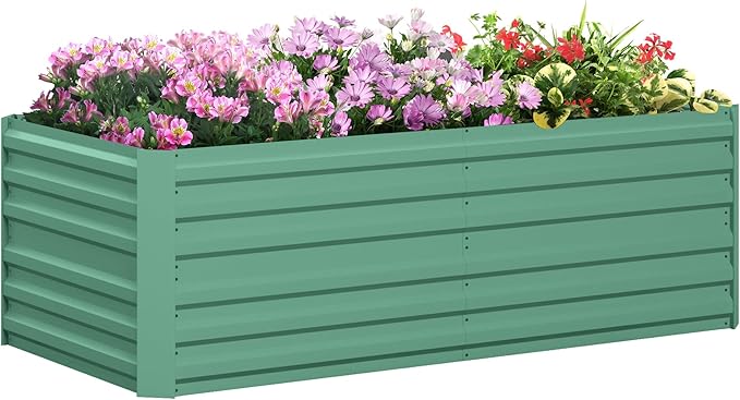 Outsunny Galvanized Raised Garden Bed Kit by Outsunny
