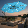 wikiwiki 10ft Solar LED Patio Umbrella by WikiwikiPatioUmbrellas