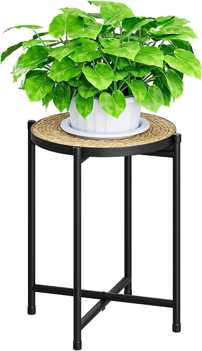 Bamworld Indoor Plant Stand Tall Plant Table Corner Plant Stool Boho Small by Bamworld