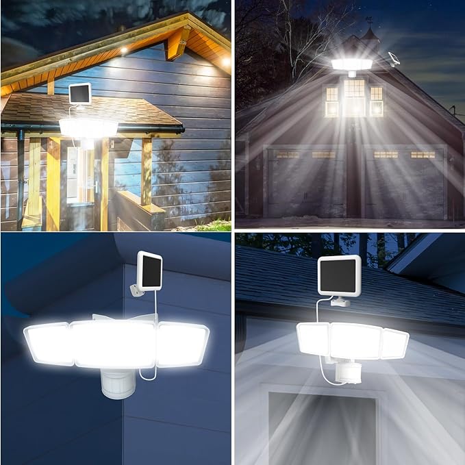 Energetic Solar Outdoor Lights, 1800LM 192 LED Security Motion Sensor Outdoor - Image 7