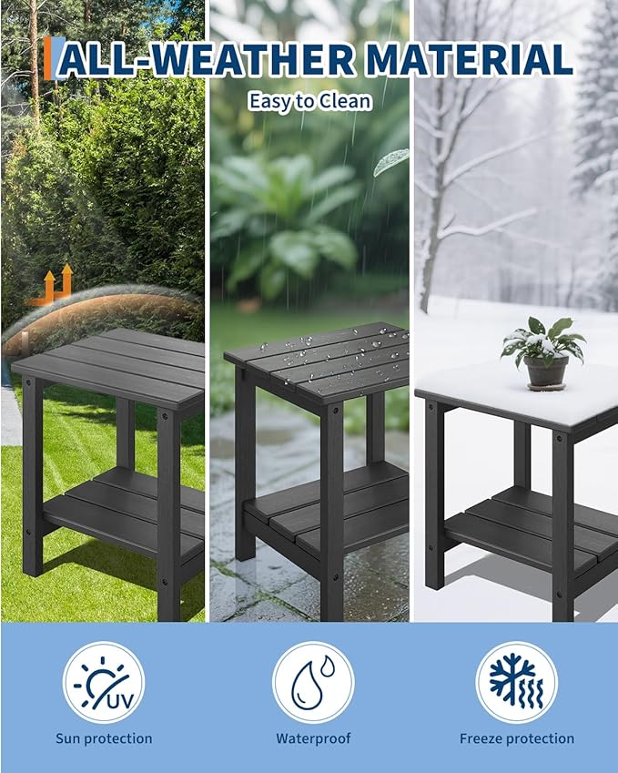 GarveeLife Poly Lumber Rocking Chair Outdoor Set of 4 - Image 6