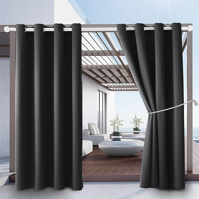 DIVA EN CAMINO DEC Outdoor Patio Curtain Waterproof Darkening Thermal Insulated by DivaenCamino