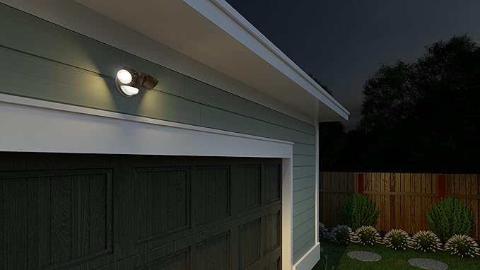 Lithonia Lighting HomeGuard 2-Light LED Outdoor Flood Lights, Motion Sensor - Image 8
