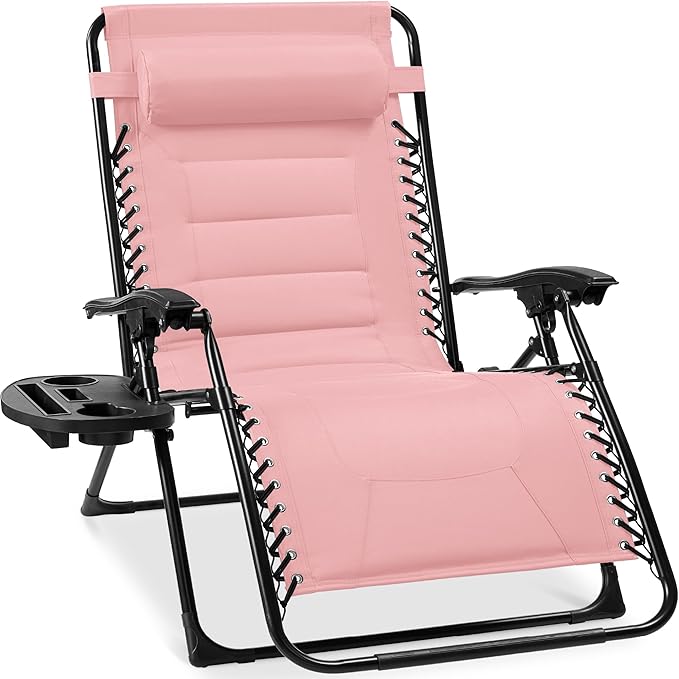 Best Choice Products Oversized Padded Zero Gravity Chair, Folding Outdoor Patio by BestChoiceProducts